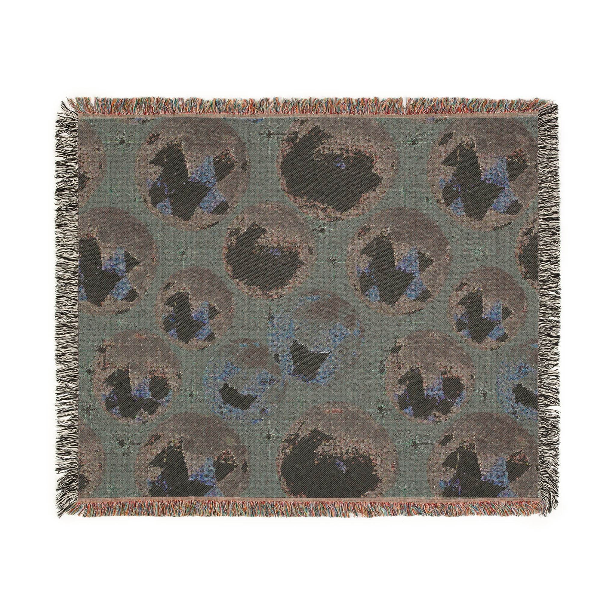 Disco Ball Throw — 1980s Studio Glamour Woven Blanket