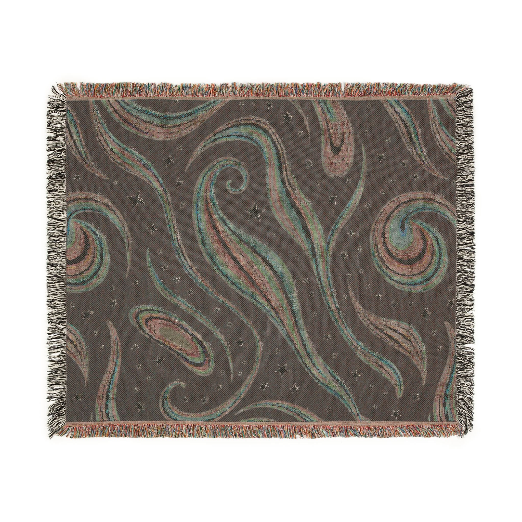 Cosmos Throw — 2000s Y2K Pastel Galaxy Woven Blanket