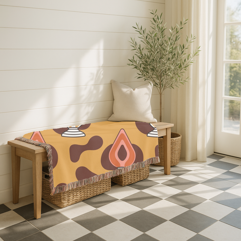 Lava Lamp Throw — 1970s Groovy Icon Woven Blanket