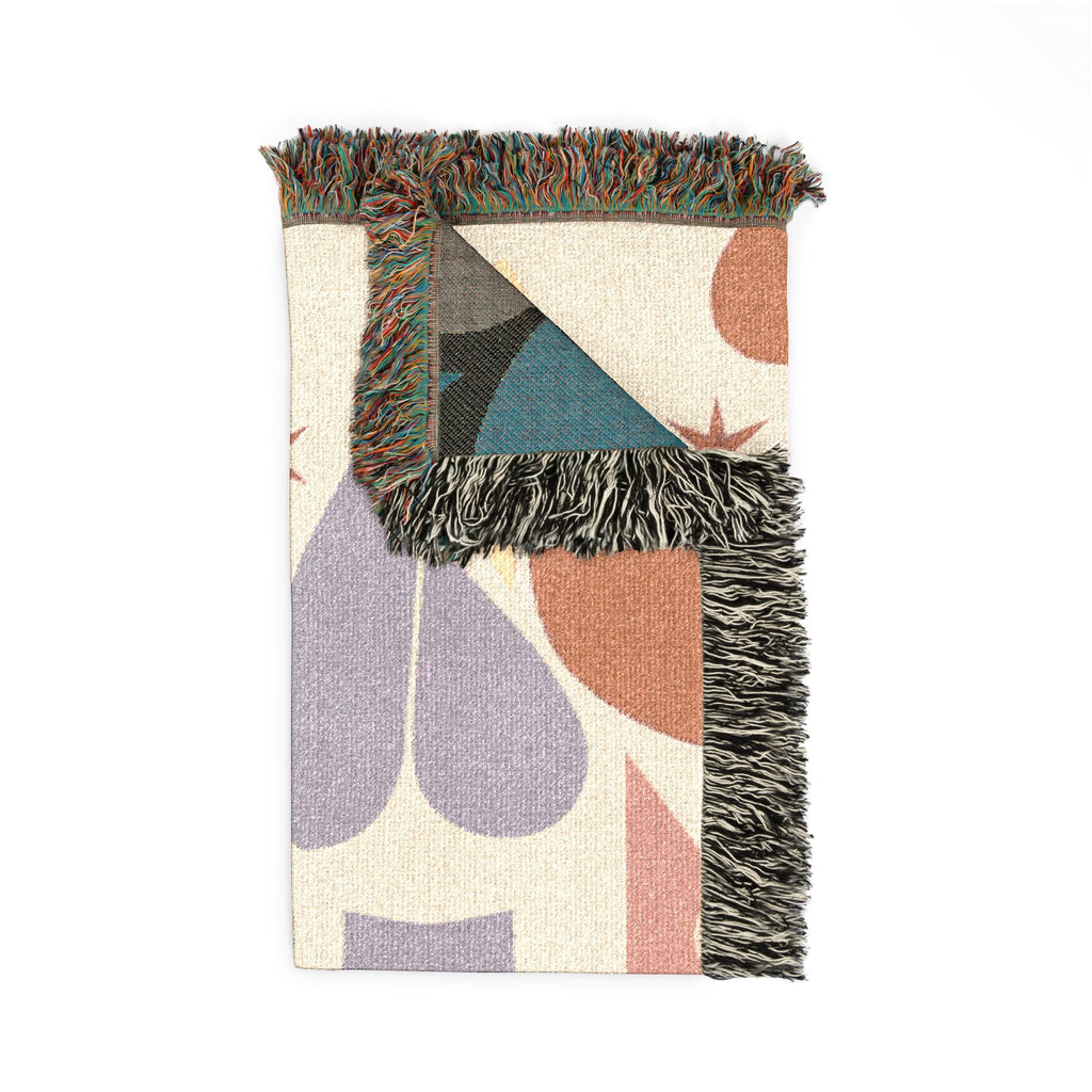 Heart Crown Throw — 1980s Pop Royalty Woven Blanket