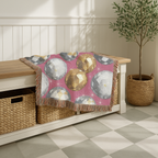 Disco Ball Throw — 1980s Studio Glamour Woven Blanket