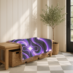 Nebula Throw — 2000s Y2K Neon Swirl Woven Blanket