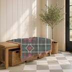 Heritage Throw — 1990s Diamond Tartan Woven Blanket