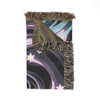 Nebula Throw — 2000s Y2K Neon Swirl Woven Blanket