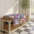 Press Play Throw — 1990s CD Player Woven Blanket