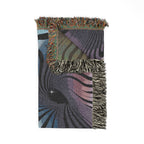 Supernova Throw — 2000s Y2K Stripe Sunburst Woven Blanket