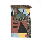 Memphis Night Throw — 1980s Geometric Art Woven Blanket