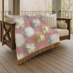 Disco Ball Throw — 1980s Studio Glamour Woven Blanket
