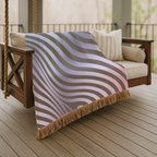 Gravity Throw — 2000s Y2K Psychedelic Wave Woven Blanket