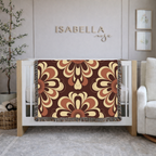 Baroque Bloom Throw — 1970s Medallion Woven Blanket