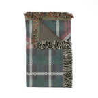 Heritage Throw — 1990s Diamond Tartan Woven Blanket
