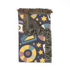 Press Play Throw — 1990s CD Player Woven Blanket