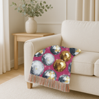 Disco Ball Throw — 1980s Studio Glamour Woven Blanket