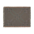 Startan Throw — 1990s Plaid & Star Woven Blanket