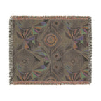 Crystal Throw — 2000s Y2K Kaleidoscope Gem Woven Blanket