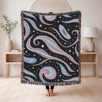 Cosmos Throw — 2000s Y2K Pastel Galaxy Woven Blanket