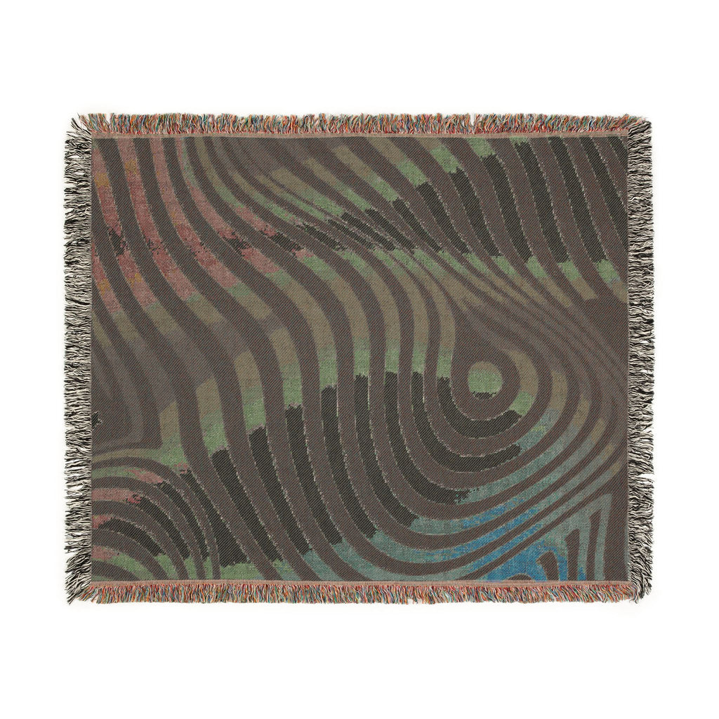 Gravity Throw — 2000s Y2K Psychedelic Wave Woven Blanket
