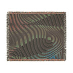 Gravity Throw — 2000s Y2K Psychedelic Wave Woven Blanket
