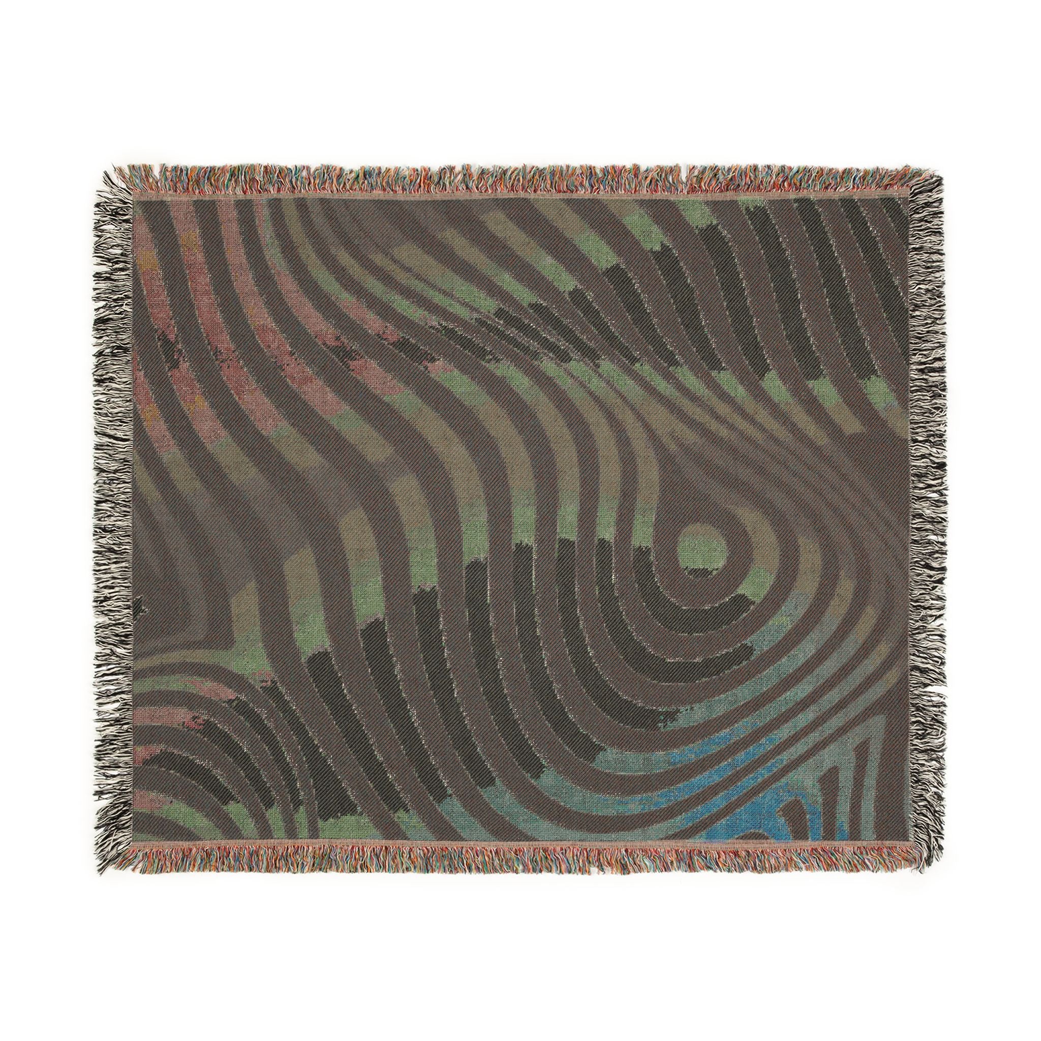 Gravity Throw — 2000s Y2K Psychedelic Wave Woven Blanket