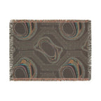 🌈 Plasma Throw — 2000s Y2K Holographic Circuit Woven Blanket