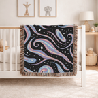 Cosmos Throw — 2000s Y2K Pastel Galaxy Woven Blanket