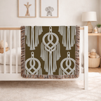 Macramé Circle Throw — 1970s Bohemian Macramé Woven Blanket
