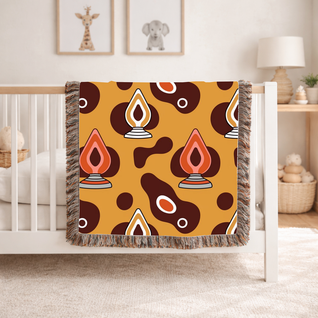 Lava Lamp Throw — 1970s Groovy Icon Woven Blanket