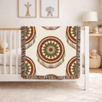 Dreamcatcher Throw — 1970s Bohemian Circle Woven Blanket
