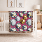 Disco Ball Throw — 1980s Studio Glamour Woven Blanket