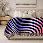 Gravity Throw — 2000s Y2K Psychedelic Wave Woven Blanket
