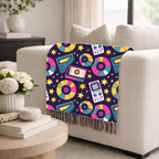 Press Play Throw — 1990s CD Player Woven Blanket