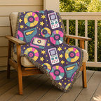 Press Play Throw — 1990s CD Player Woven Blanket