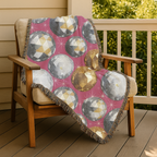 Disco Ball Throw — 1980s Studio Glamour Woven Blanket