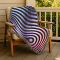 Gravity Throw — 2000s Y2K Psychedelic Wave Woven Blanket