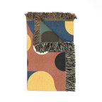 🔴 Primary Pop Throw — 1960s Graphic Art Woven Blanket