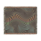 Supernova Throw — 2000s Y2K Stripe Sunburst Woven Blanket