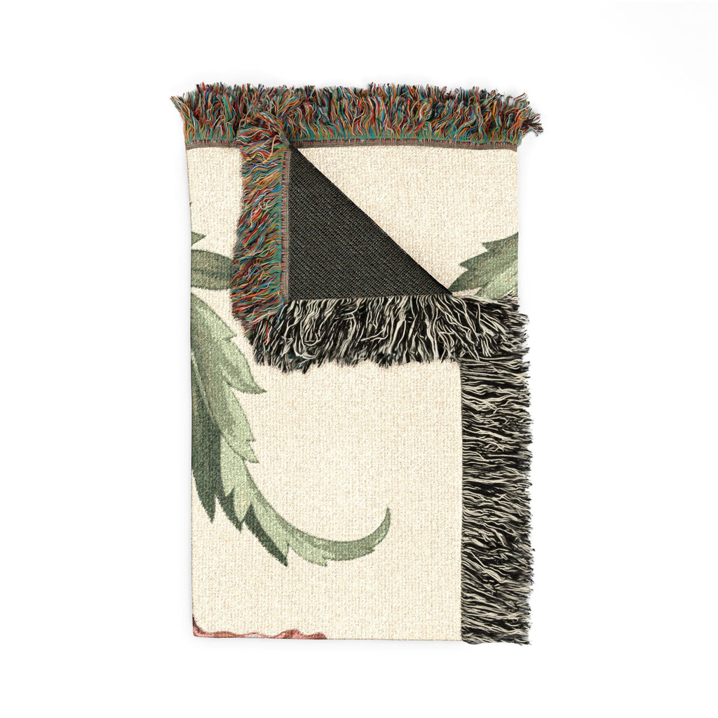 1940s Remembrance Poppy Woven Blanket