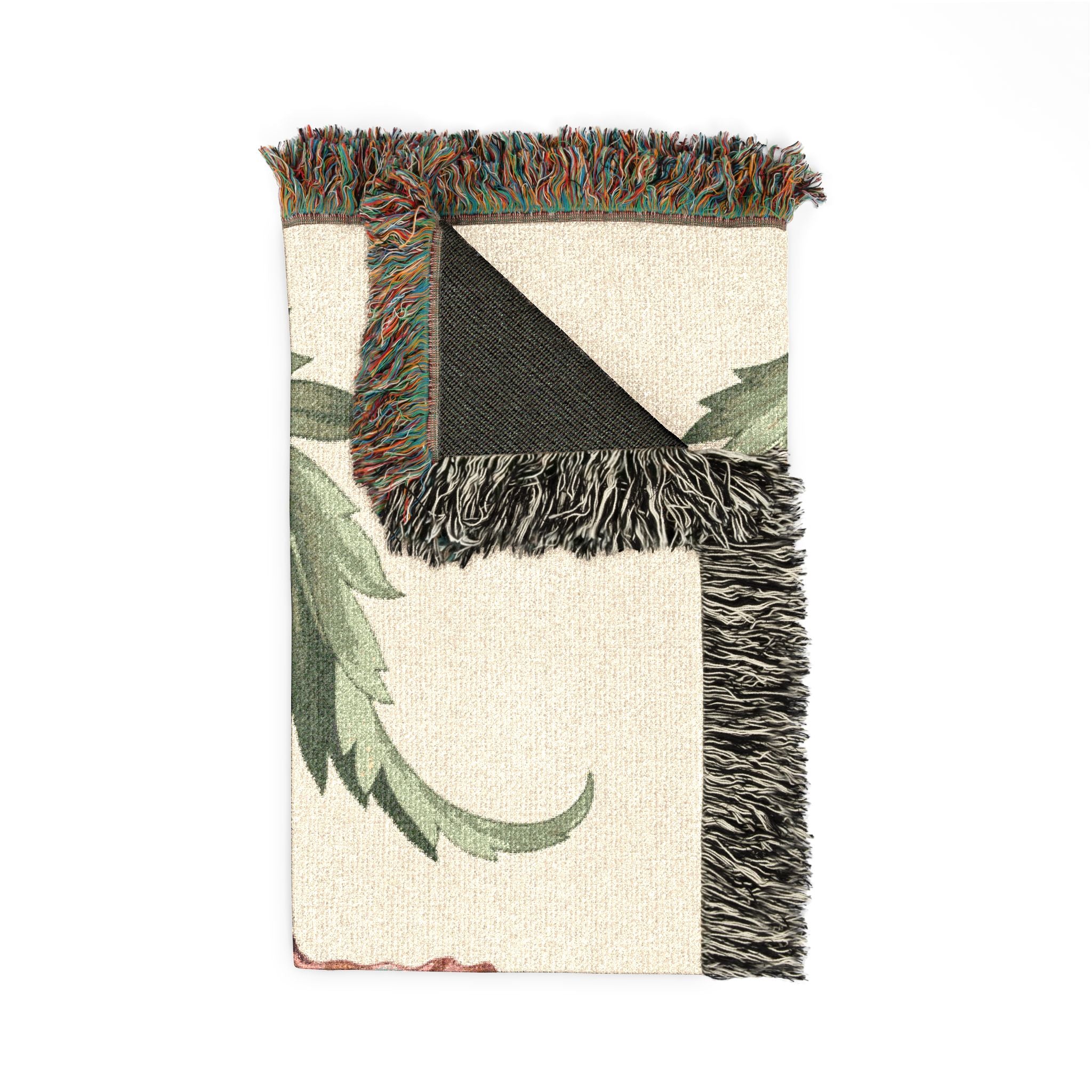 1940s Remembrance Poppy Woven Blanket