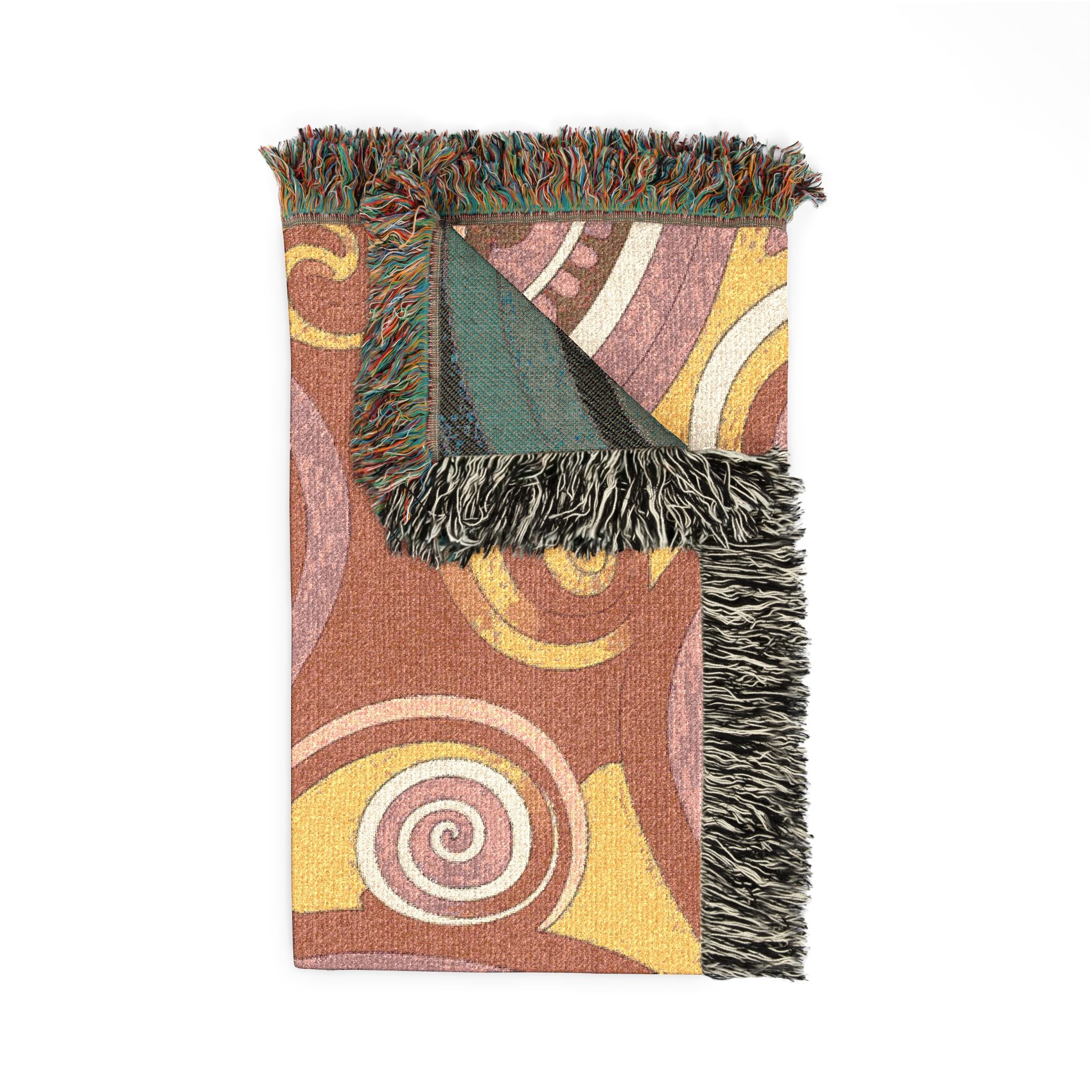 🌈 Summer of Love Throw —1960s Psychedelic Paisley Woven Blanket