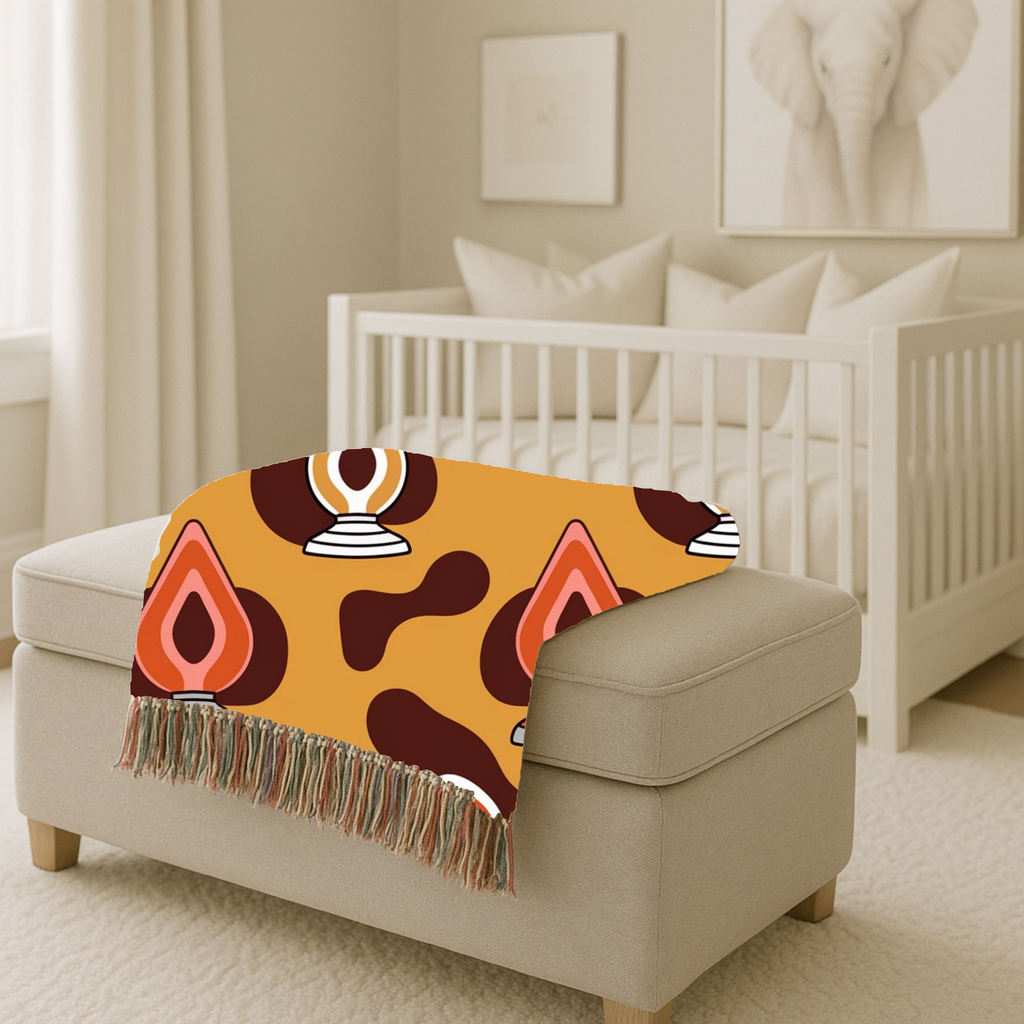 Lava Lamp Throw — 1970s Groovy Icon Woven Blanket