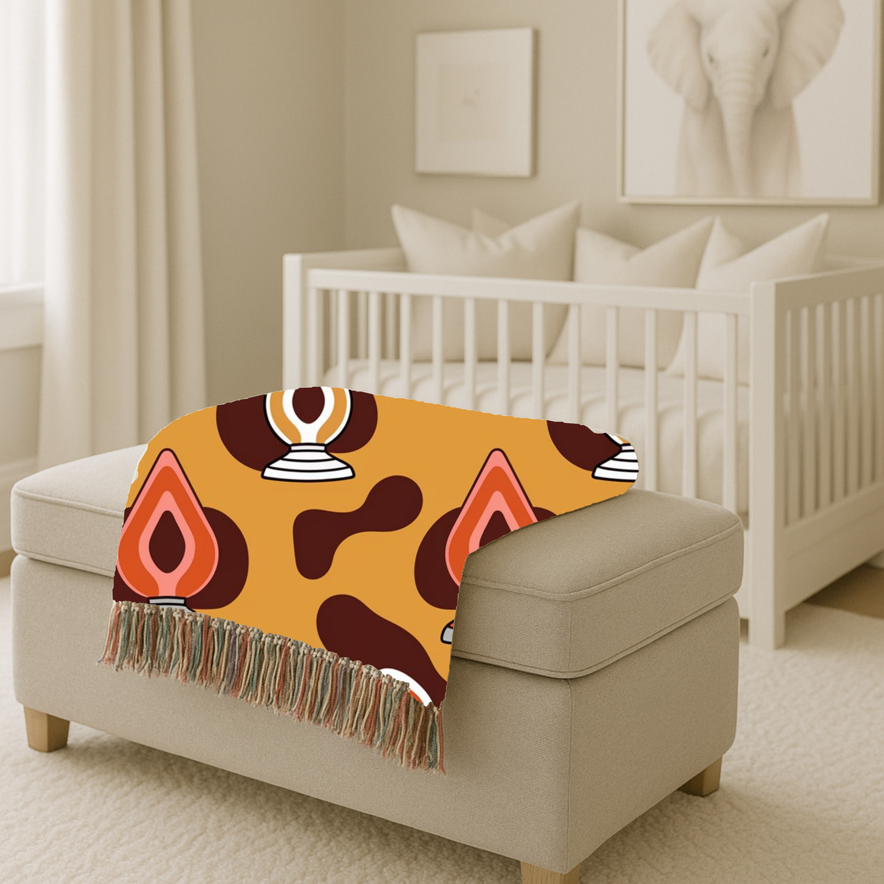Lava Lamp Throw — 1970s Groovy Icon Woven Blanket