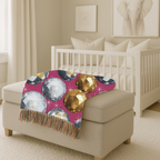 Disco Ball Throw — 1980s Studio Glamour Woven Blanket
