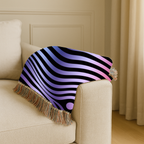 Gravity Throw — 2000s Y2K Psychedelic Wave Woven Blanket