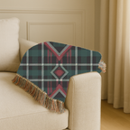 Heritage Throw — 1990s Diamond Tartan Woven Blanket