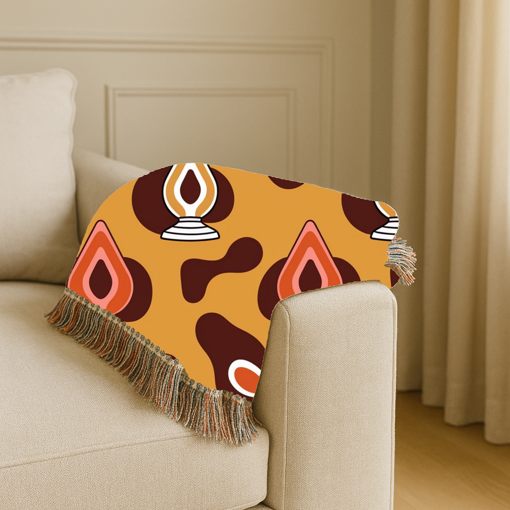Lava Lamp Throw — 1970s Groovy Icon Woven Blanket
