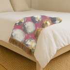 Disco Ball Throw — 1980s Studio Glamour Woven Blanket