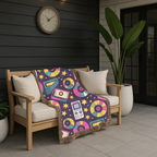 Press Play Throw — 1990s CD Player Woven Blanket