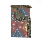 Diamond Glam Throw — 1980s Jewel Sparkle Woven Blanket