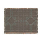 Heritage Throw — 1990s Diamond Tartan Woven Blanket