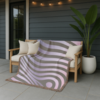 Gravity Throw — 2000s Y2K Psychedelic Wave Woven Blanket